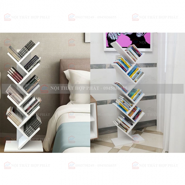 Tủ Sách - Kệ Sách - Kệ Trang Trí Gỗ KTTG002